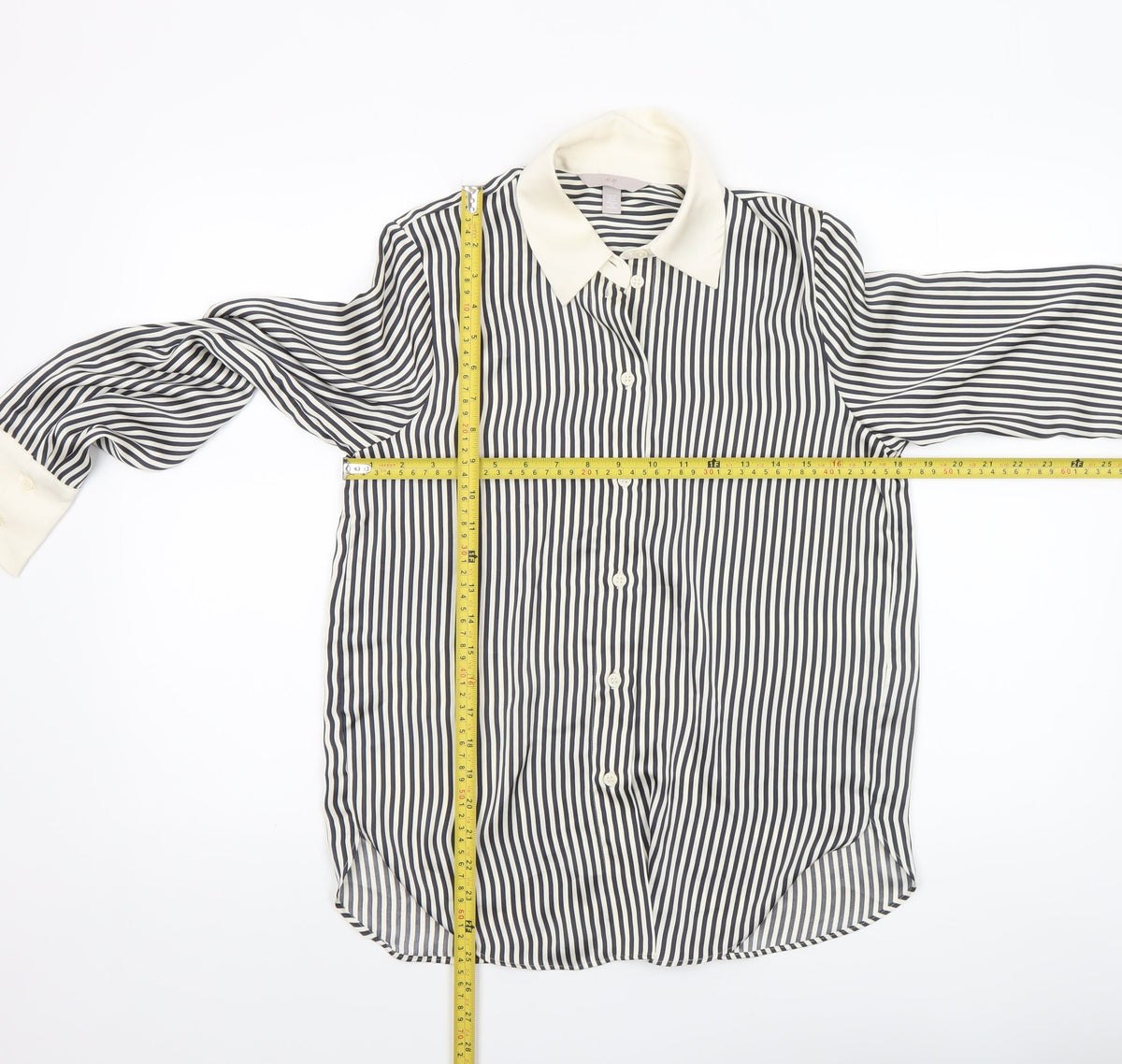 Womens UK Size XS H&M Multicoloured Classic Button-Up
