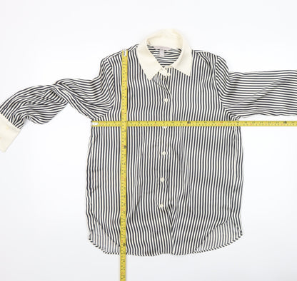 Womens UK Size XS H&M Multicoloured Classic Button-Up