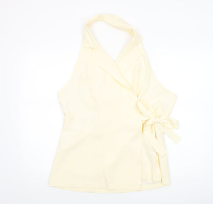 Womens UK Size 2XL Musera Ivory Wrap Blouse
