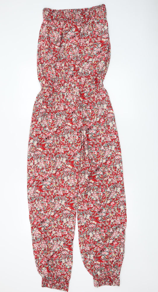 Womens UK Size S VILA One-Piece Red Jumpsuit
