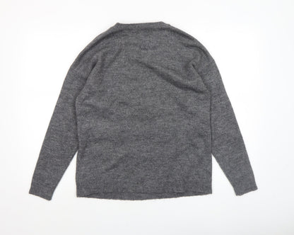 Womens UK Size S New Look Grey Pullover Jumper