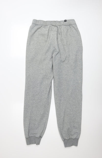 Mens UK Size S PUMA Regular Fit Jogger Grey Trousers