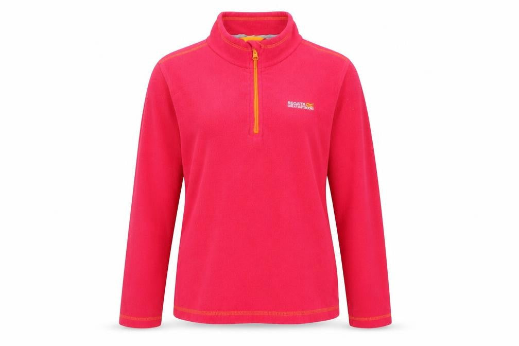 Regatta Girls Pink Fleece 1/4 Zip Pullover Sweatshirt Size 4XL