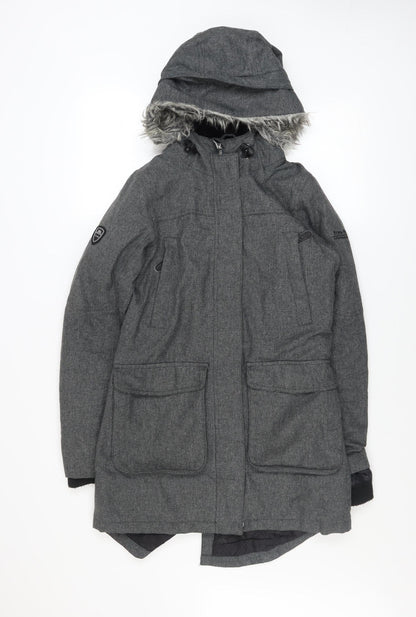 Mens UK Size XS Trespass Grey Parka Coat