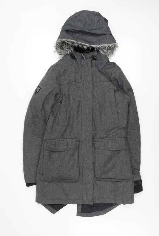 Mens UK Size XS Trespass Grey Parka Coat