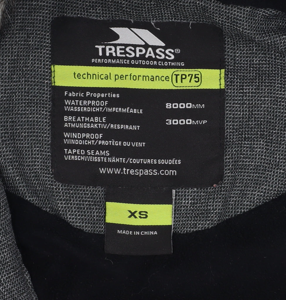 Mens UK Size XS Trespass Grey Parka Coat