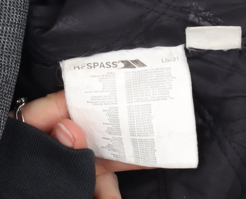 Mens UK Size XS Trespass Grey Parka Coat