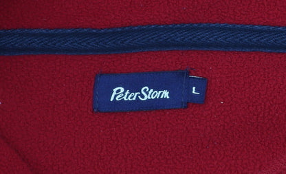 Mens UK Size L Peter Storm Red Pullover Sweatshirt