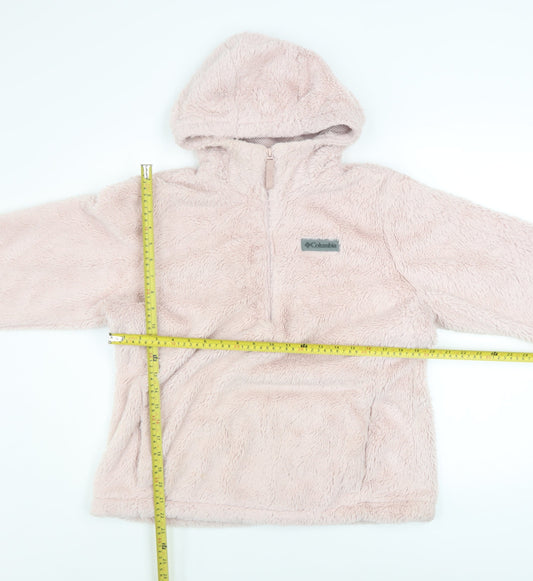 Womens UK Size L Columbia Pink Pullover Hoodie