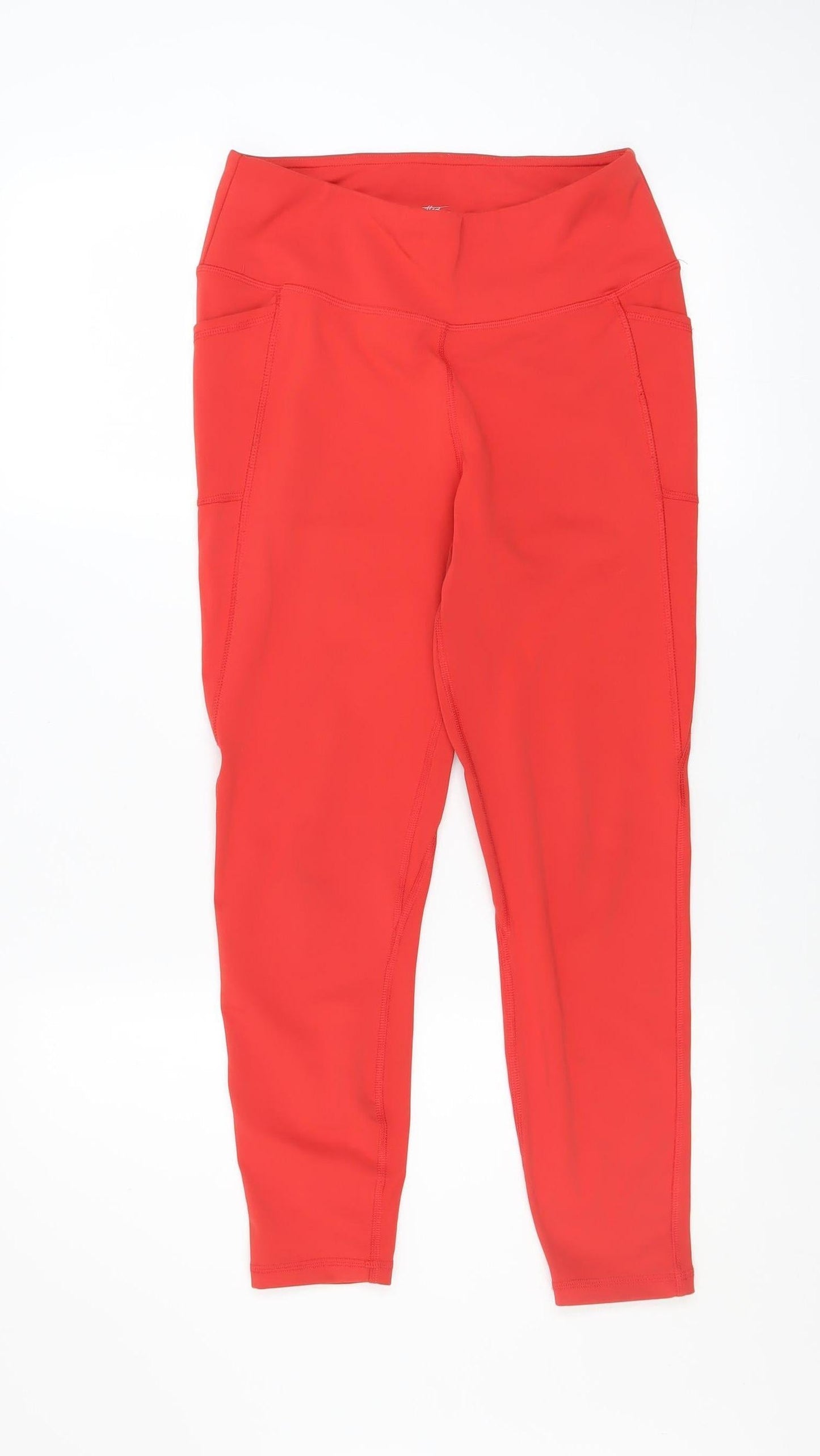Womens UK Size M Gottex Slim Fit Capri Red Leggings