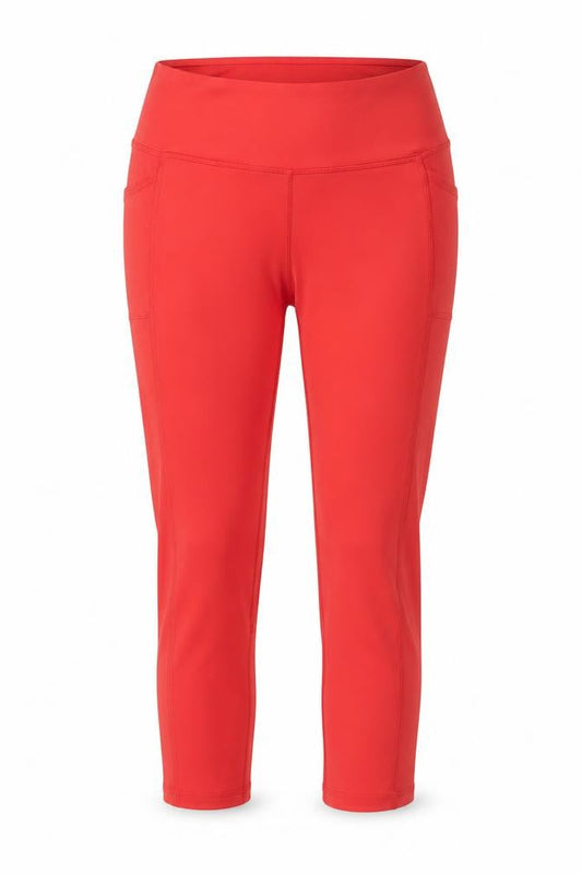 Womens UK Size M Gottex Slim Fit Capri Red Leggings
