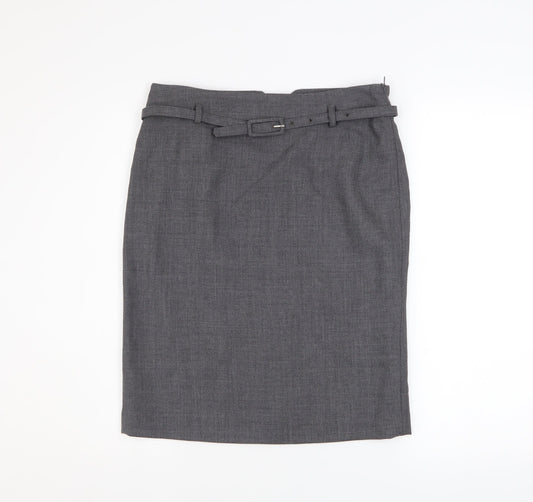 Womens UK Size 12 Sino Straight & Pencil Tweed Skirt