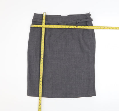 Womens UK Size 12 Sino Straight & Pencil Tweed Skirt
