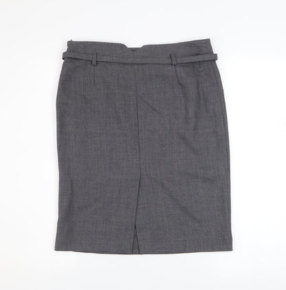 Womens UK Size 12 Sino Straight & Pencil Tweed Skirt