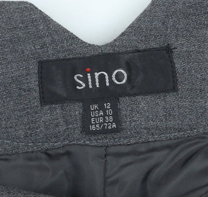 Womens UK Size 12 Sino Straight & Pencil Tweed Skirt