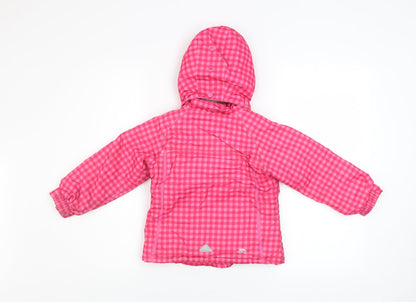 Girls UK Size 2-3 Years Trespass Pink Puffer Jacket