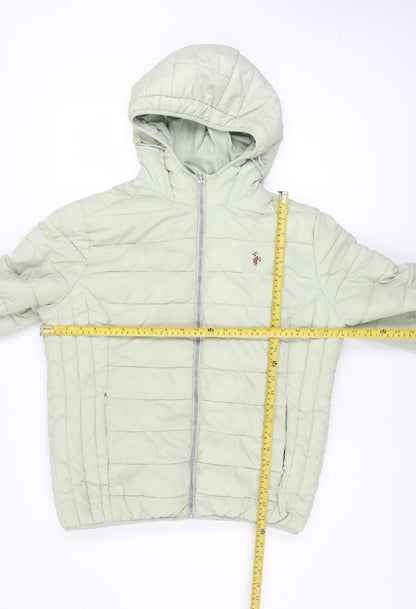 Womens UK Size 14 U.S. Polo Assn. Green Puffer Jacket