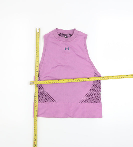 Womens UK Size S Under armour Purple Gym & Training Running & Jogging Yoga Tank
