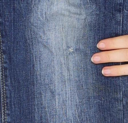 Mens UK Size 32R E J Denim Regular Fit Straight Blue Jeans