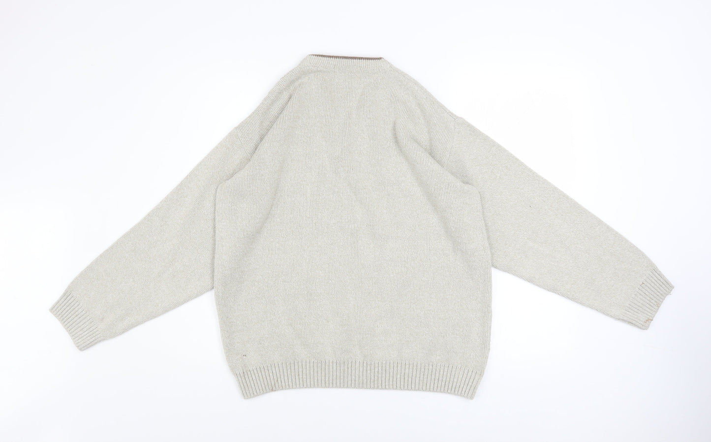 Mens UK Size S BHS Beige Pullover Jumper