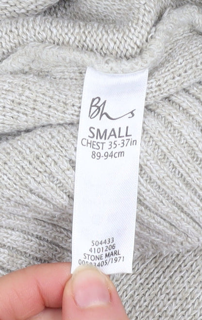 Mens UK Size S BHS Beige Pullover Jumper