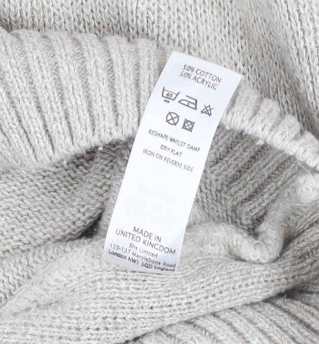 Mens UK Size S BHS Beige Pullover Jumper