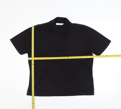 Womens UK Size 10 JDV Black Basic T-Shirt