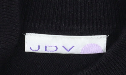 Womens UK Size 10 JDV Black Basic T-Shirt
