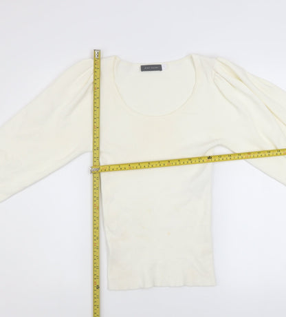 Womens UK Size S Mint Velvet Ivory Pullover Jumper