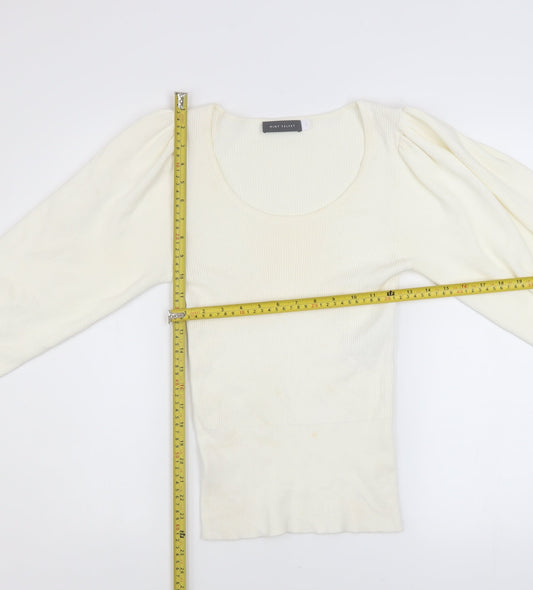 Womens UK Size S Mint Velvet Ivory Pullover Jumper