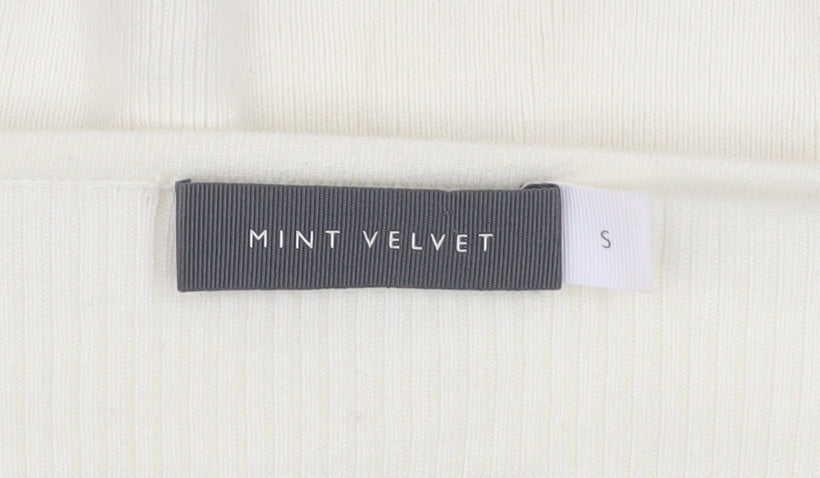 Womens UK Size S Mint Velvet Ivory Pullover Jumper