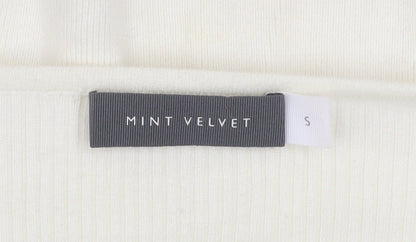Womens UK Size S Mint Velvet Ivory Pullover Jumper