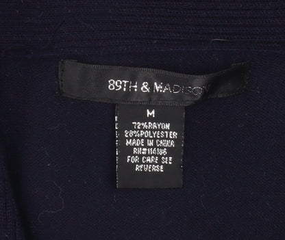 Womens UK Size M 89th & Madison Blue Cardigan Jumper