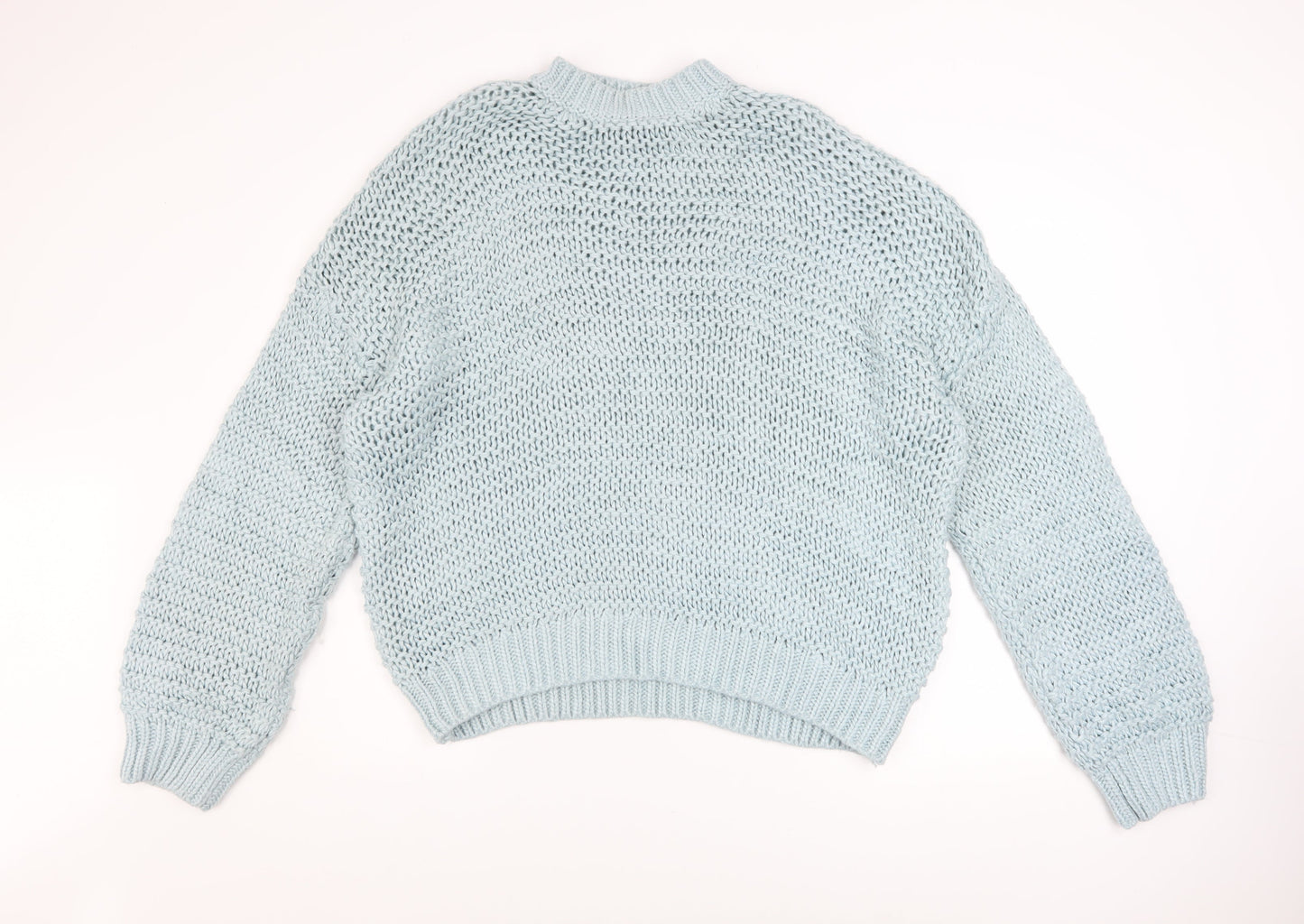 Womens UK Size M Boohoo Blue Pullover Jumper
