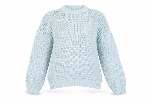 Womens UK Size M Boohoo Blue Pullover Jumper