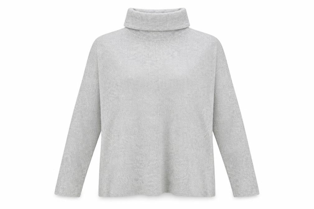Womens UK Size 10 Warehouse Grey Pullover Jumper