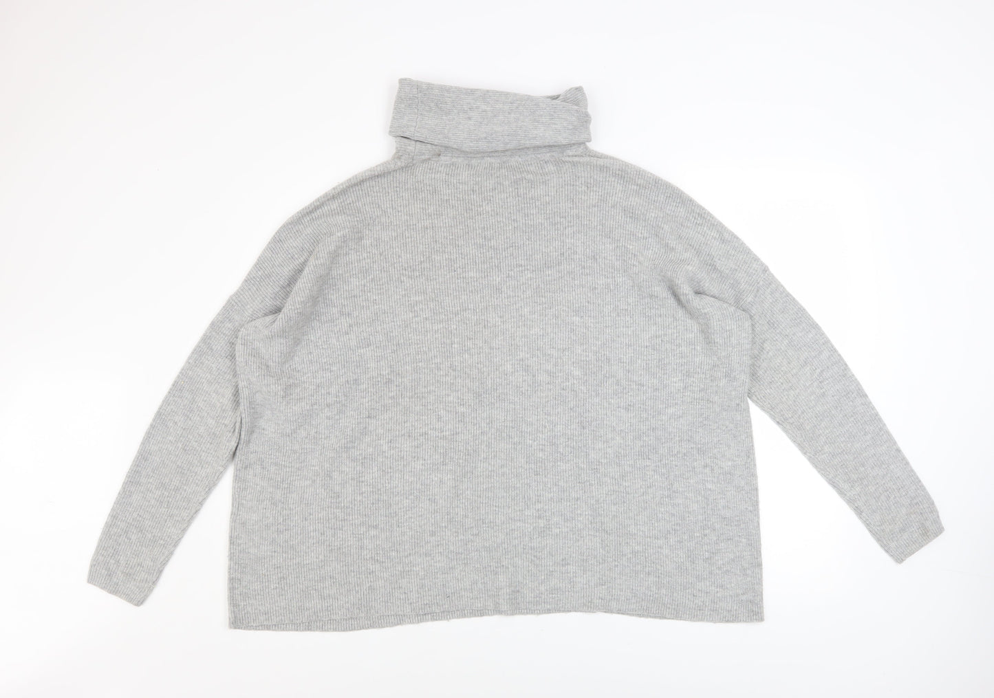 Womens UK Size 10 Warehouse Grey Pullover Jumper