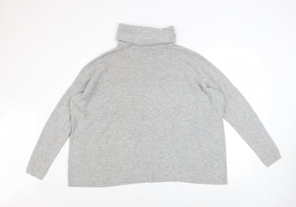 Womens UK Size 10 Warehouse Grey Pullover Jumper
