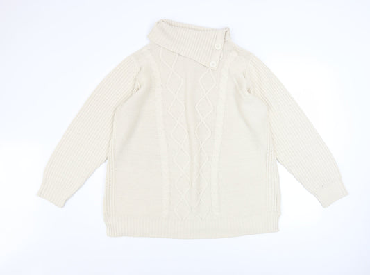 Womens UK Size 12-14 atlas for women Beige Pullover Jumper