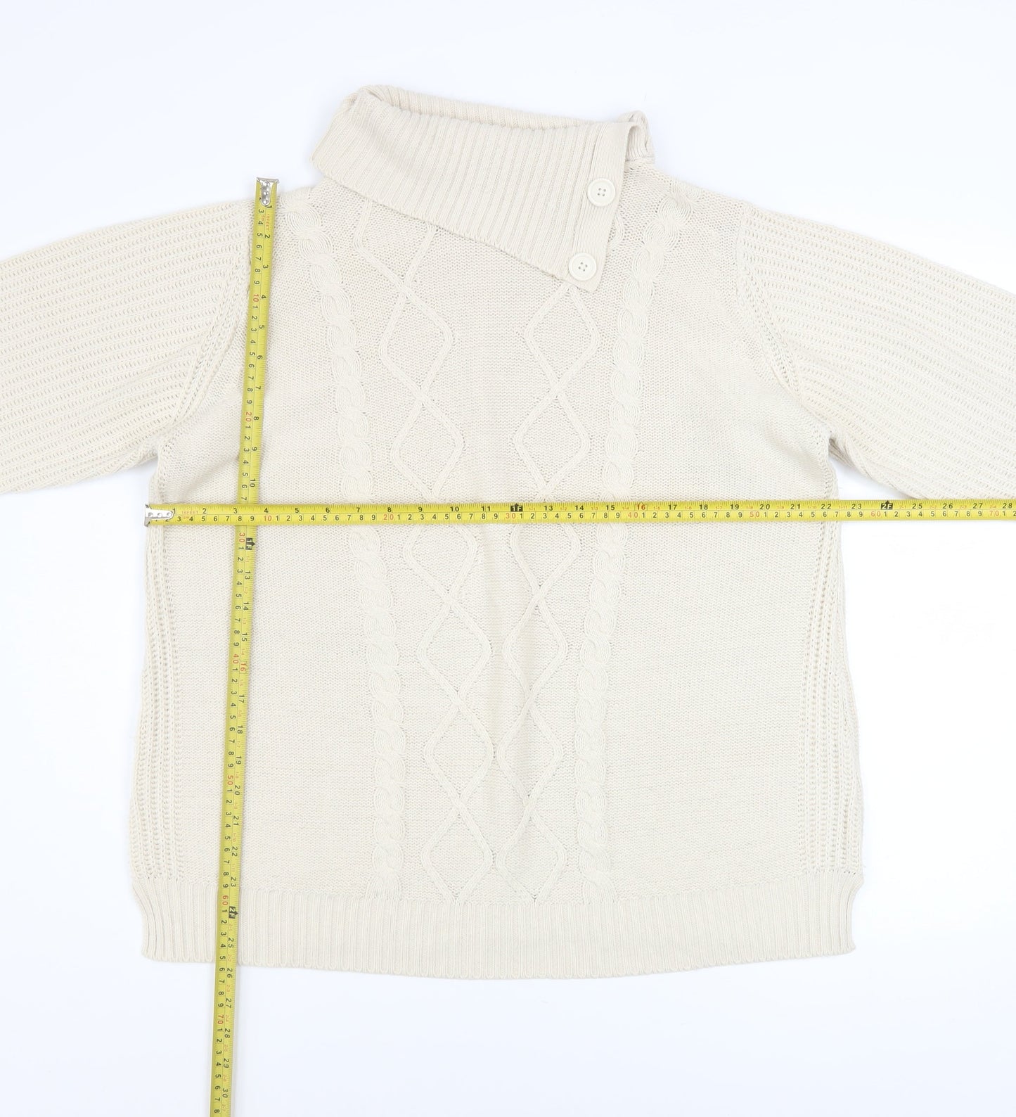 Womens UK Size 12-14 atlas for women Beige Pullover Jumper