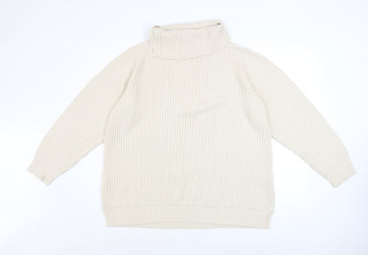 Womens UK Size 12-14 atlas for women Beige Pullover Jumper