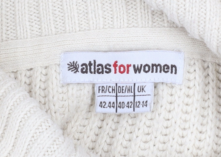 Womens UK Size 12-14 atlas for women Beige Pullover Jumper