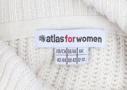 Womens UK Size 12-14 atlas for women Beige Pullover Jumper