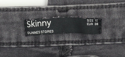 Womens UK Size 10 Dunnes Stores Slim Fit Skinny Grey Jeans