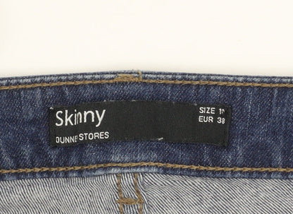 Womens UK Size 10 Dunnes Stores Slim Fit Skinny Blue Jeans