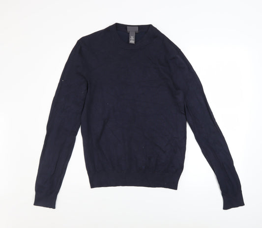 Mens UK Size XS H&M Blue Pullover Jumper