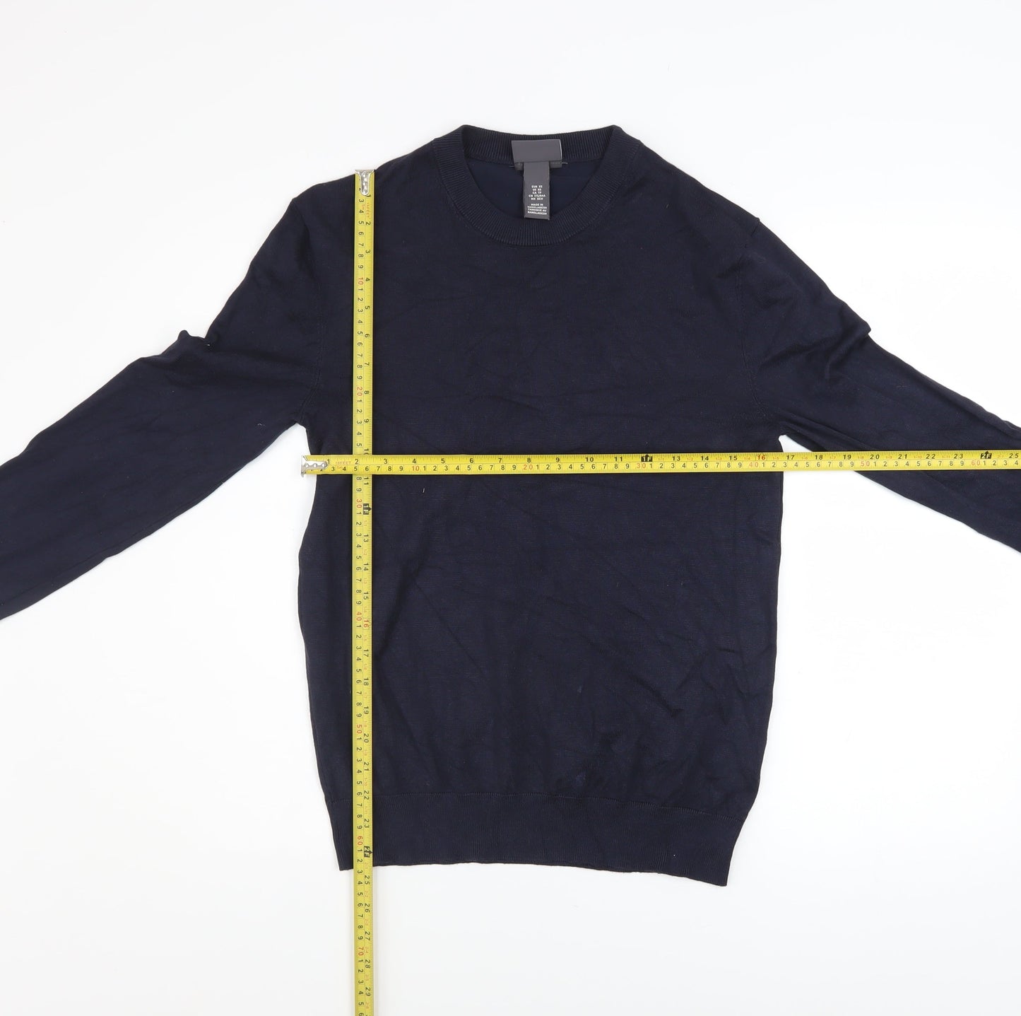 Mens UK Size XS H&M Blue Pullover Jumper