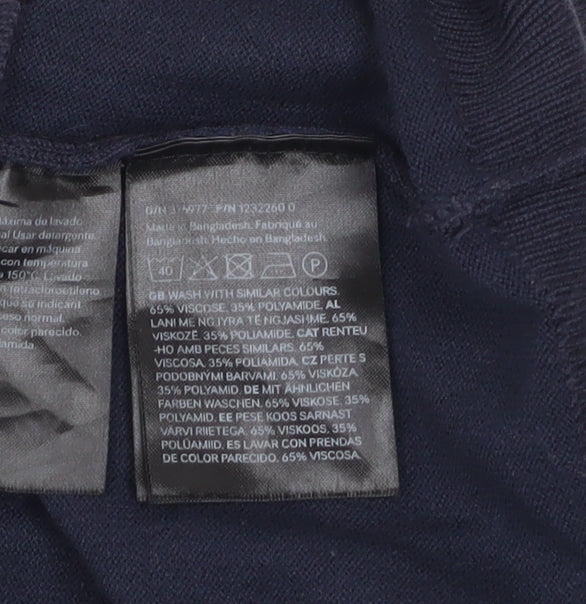 Mens UK Size XS H&M Blue Pullover Jumper