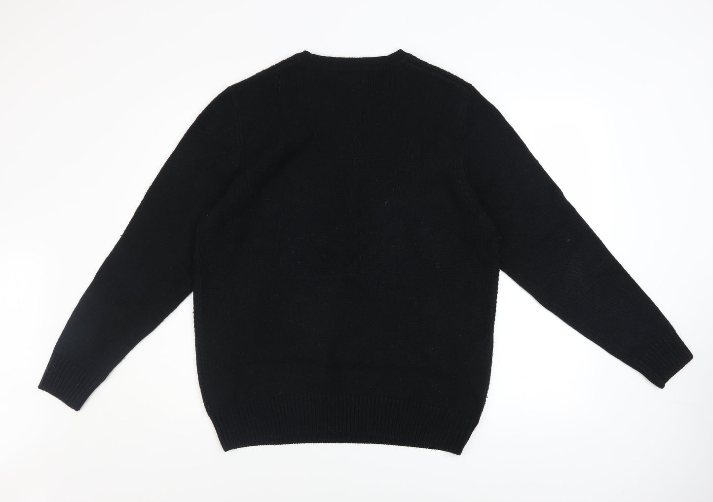 Mens UK Size L New Look Black Pullover Jumper