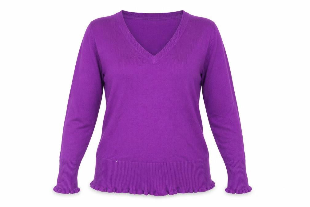 Womens UK Size 14 Debenhams Purple Pullover Jumper